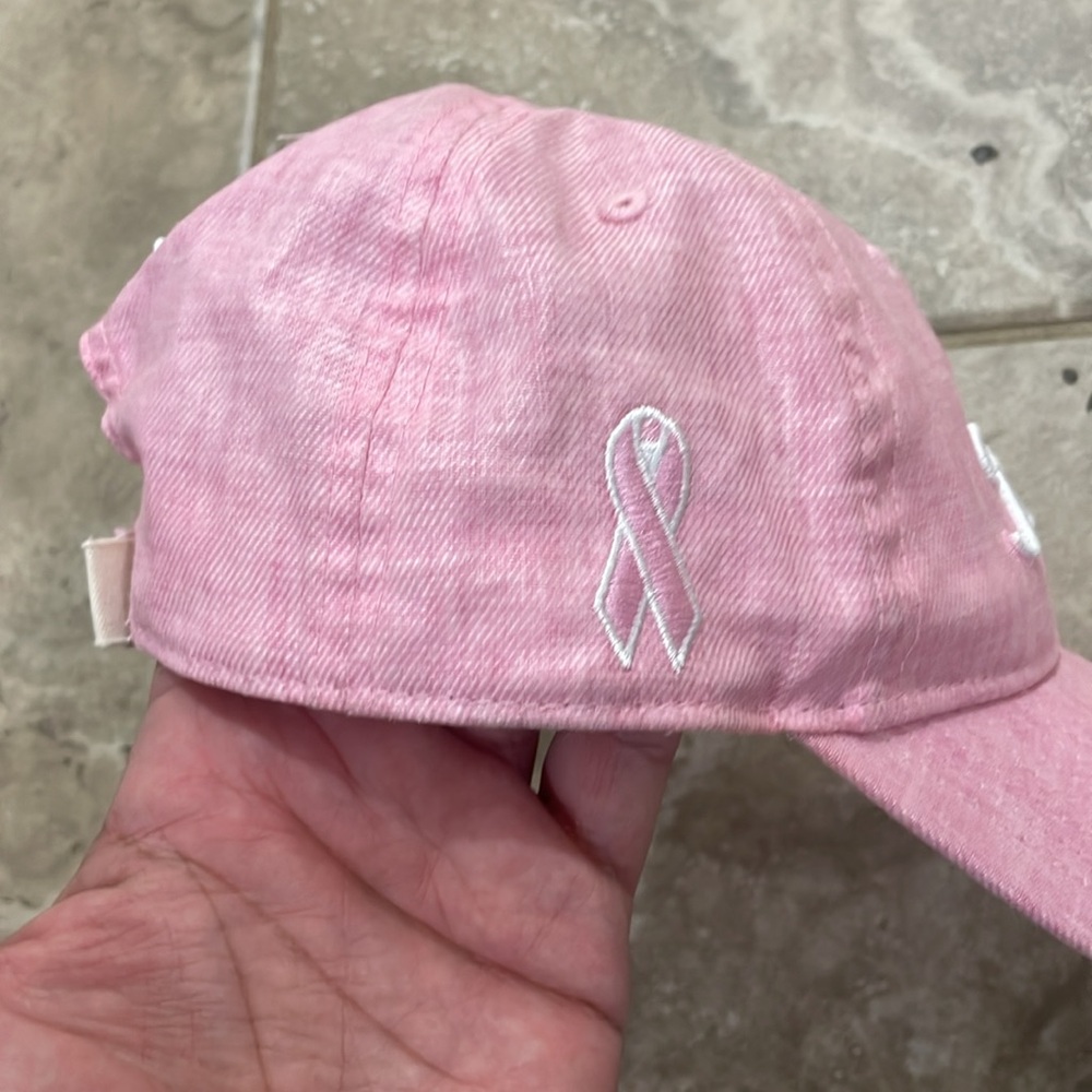 Titleist Cap Hat Women's Golf Pink Ribbon Pink Strapback - Picture 2 of 9
